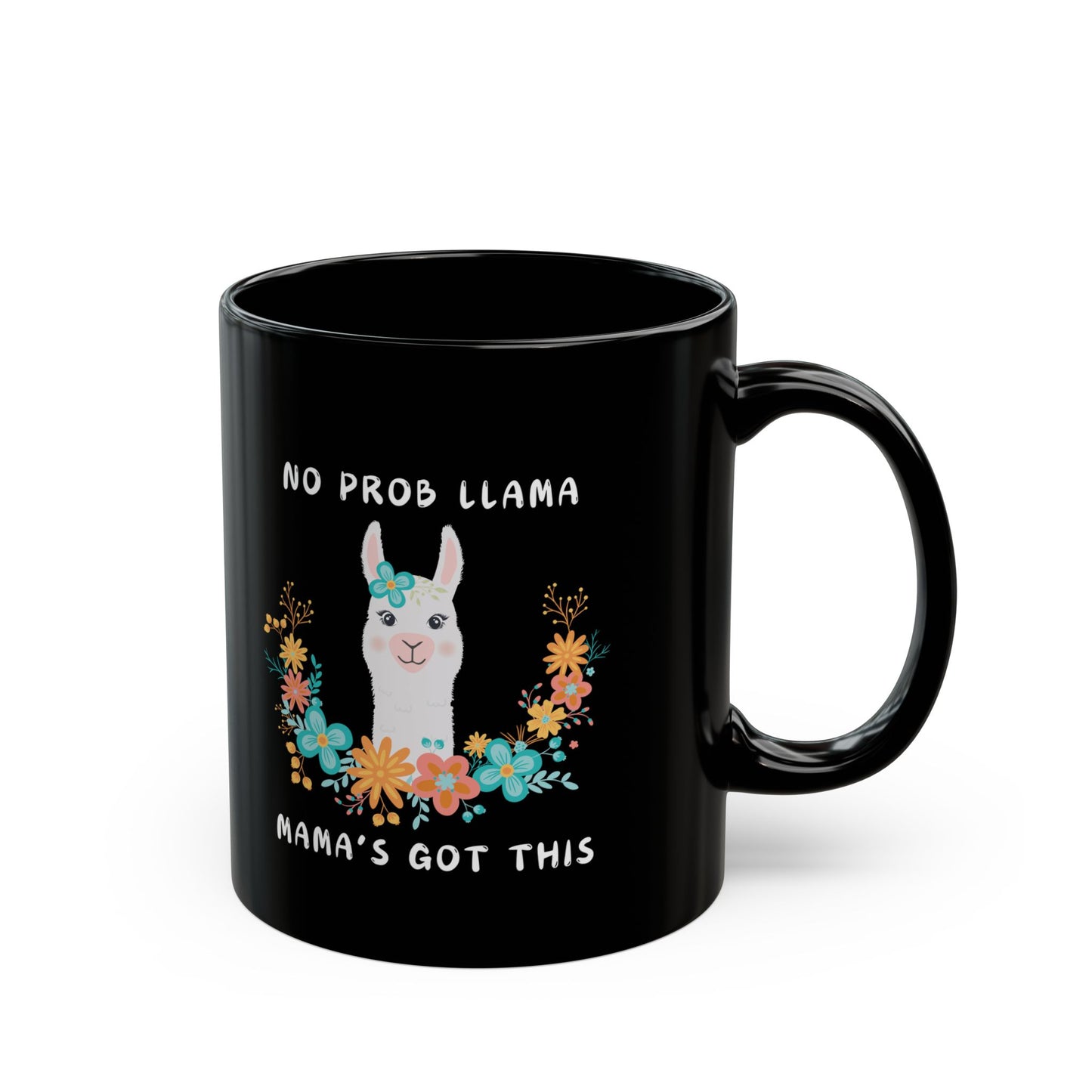 Llama Mama Flowers Mug