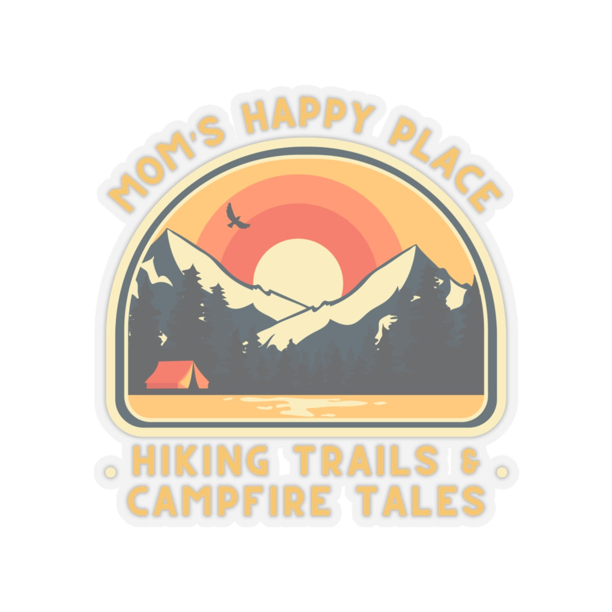 Mom's Happy Place Sticker