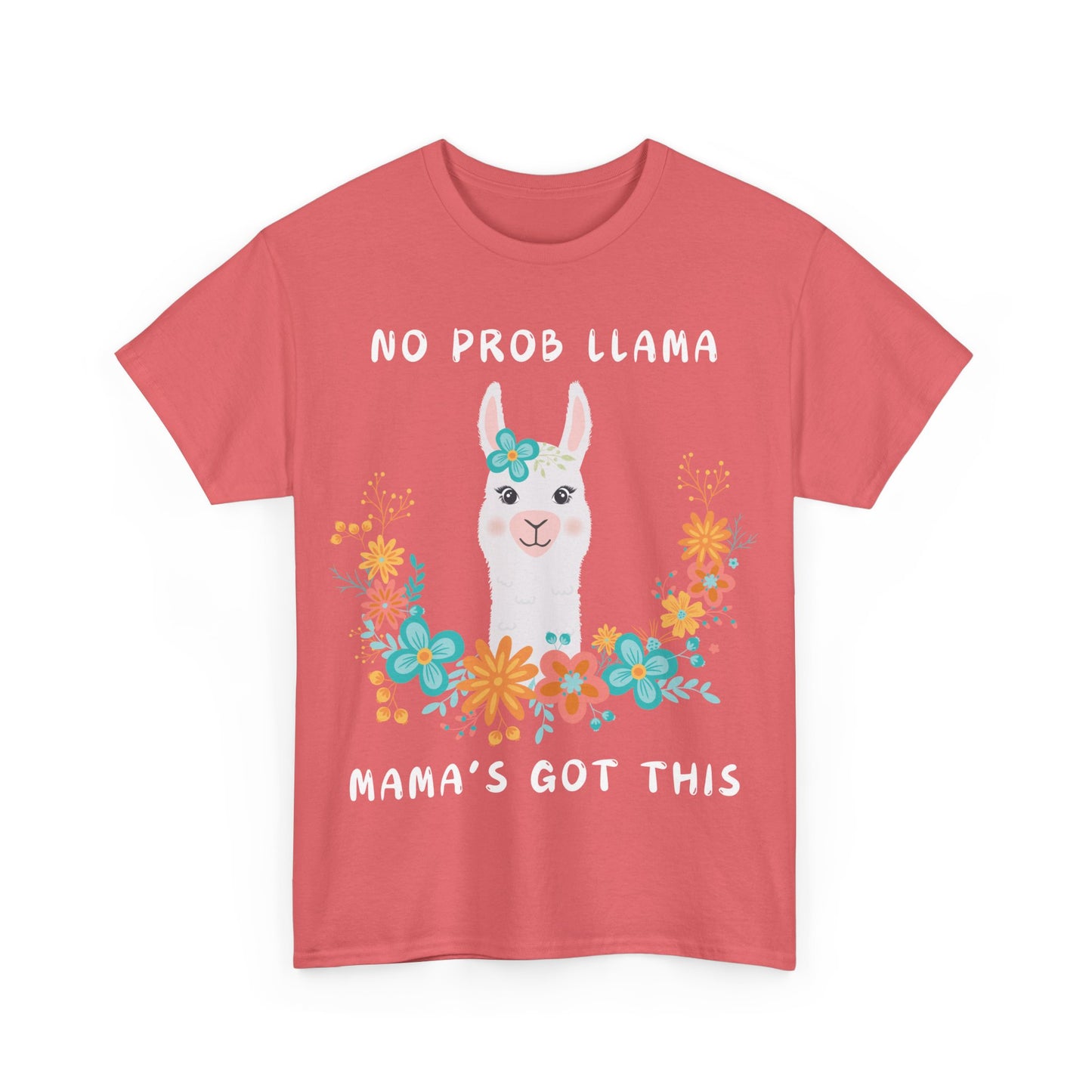 Llama Mama Flowers T-Shirt