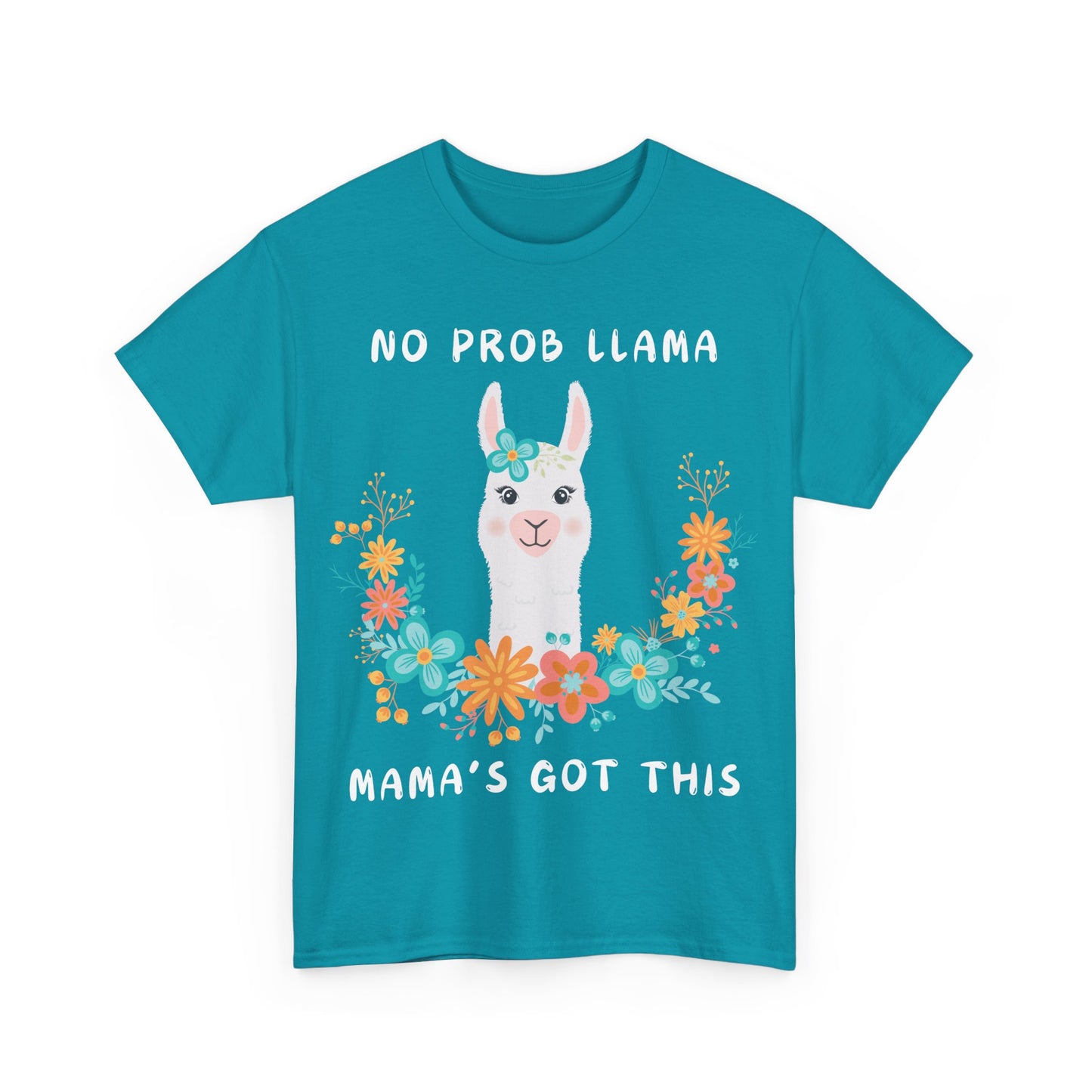 Llama Mama Flowers T-Shirt