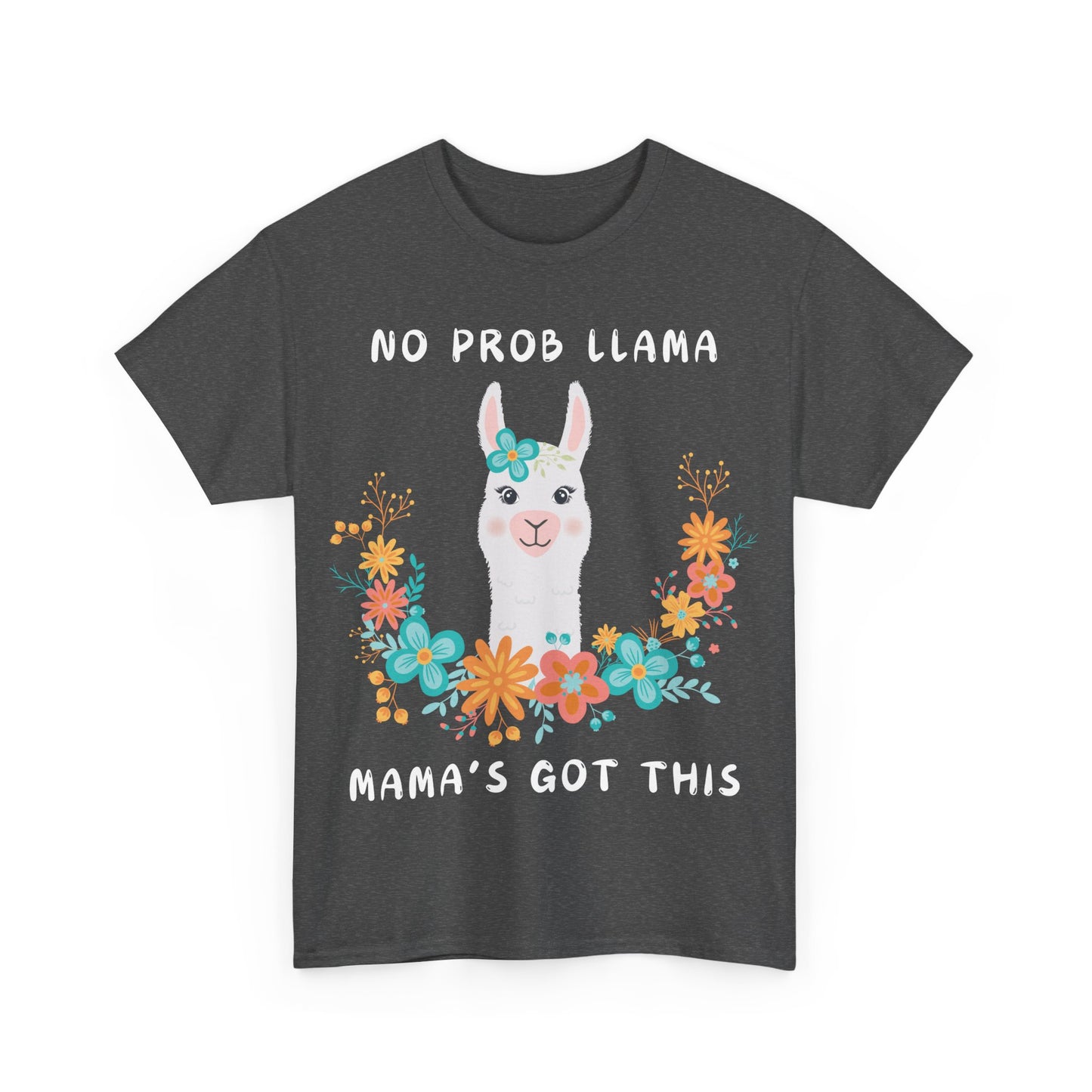 Llama Mama Flowers T-Shirt