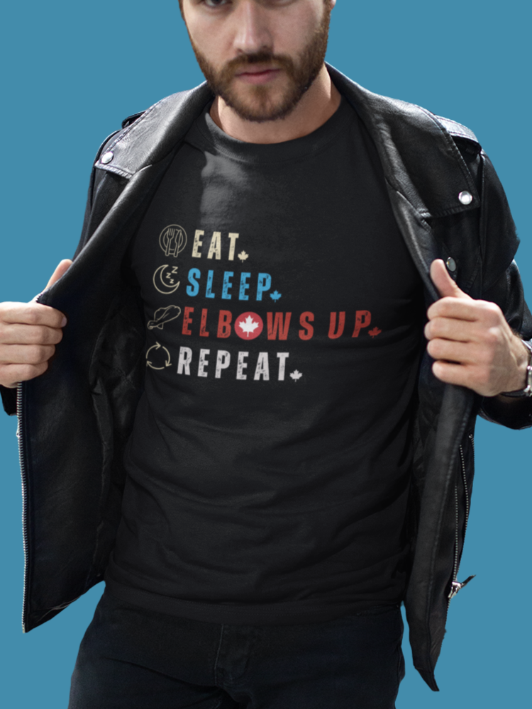 elbows up canada shirt